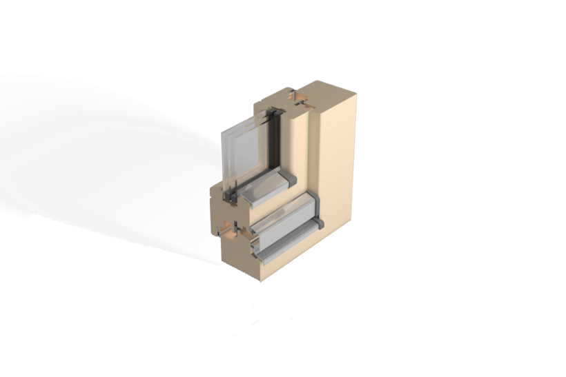 Fluegelabdeckprofil fa21 und Regenschutzschiene AP16.23
