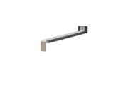 Window sill butt connector H500D, Softline Plus variant, surface finish bright aluminum, projection 280 mm