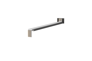 Window sill butt connector H500D, variant Softline Plus, surface aluminum blank, projection 300 mm