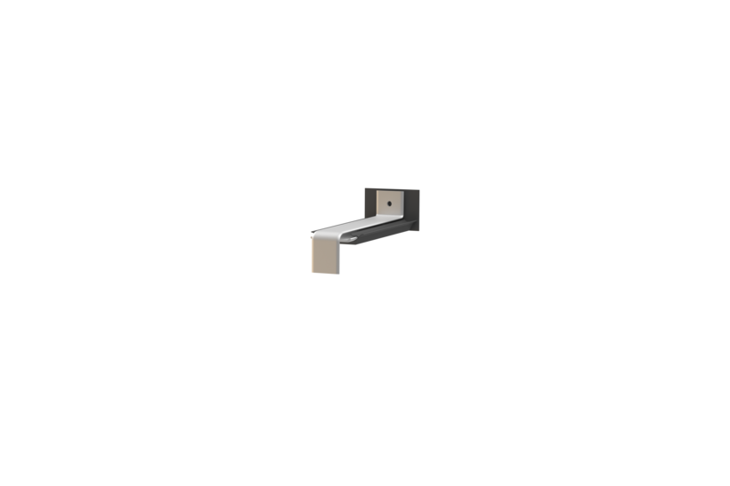 Window sill butt connector, standard version, surface bare aluminum, projection 90 mm