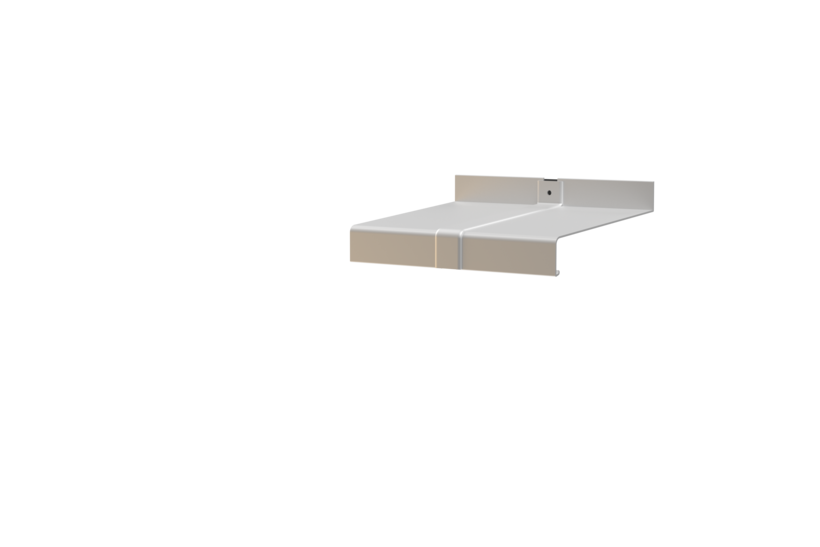 Fensterbank inklusive Stossverbinder, Variante Standard, Oberläche Alu blank, Ausladung 150 mm