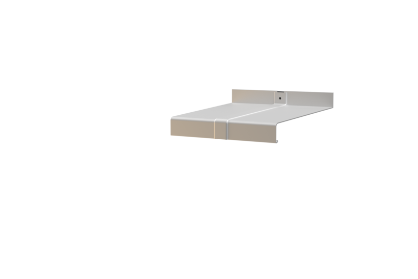 Window sill including butt connector, standard version, blank aluminum surface, projection 170 mm