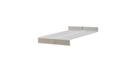 Window sill including butt connector, standard version, blank aluminum surface, projection 270 mm