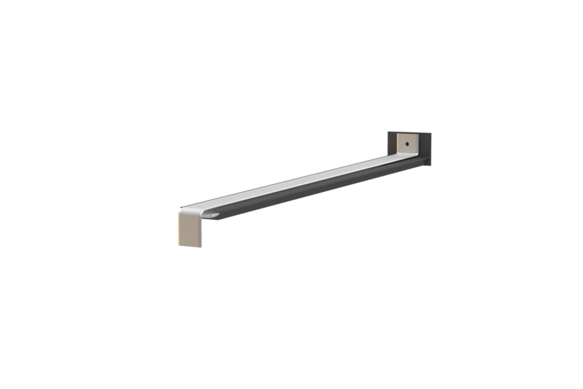 Fensterbank Stossverbinder, Variante Standard, Oberfläche Alu blank, Ausladung 330 mm