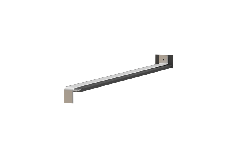 Window sill butt connector, standard version, surface bare aluminum, projection 350 mm