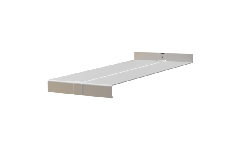 Fensterbank inklusive Stossverbinder, Variante Standard, Oberläche Alu blank, Ausladung 370 mm