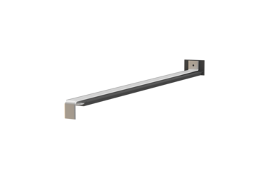 Window sill butt connector, standard version, surface finish bright aluminum, projection 390 mm