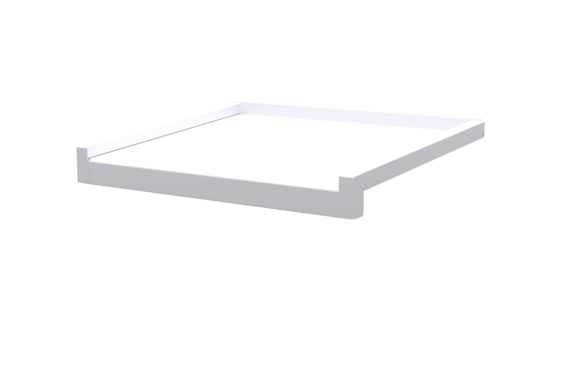 Window sill incl. sliding closure, color bright aluminum, projection 400 mm