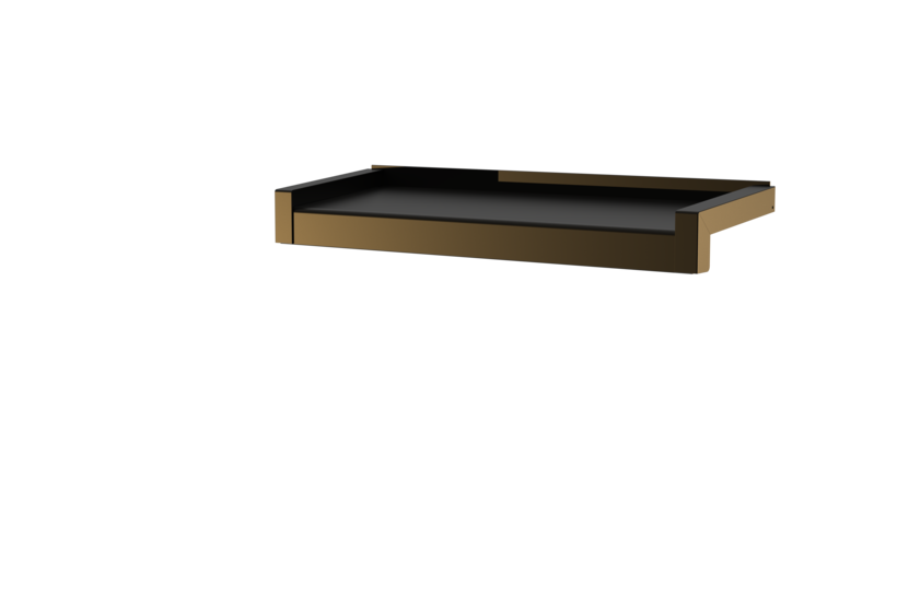 Window sill incl. sliding closure, color E6/C34, projection 165 mm