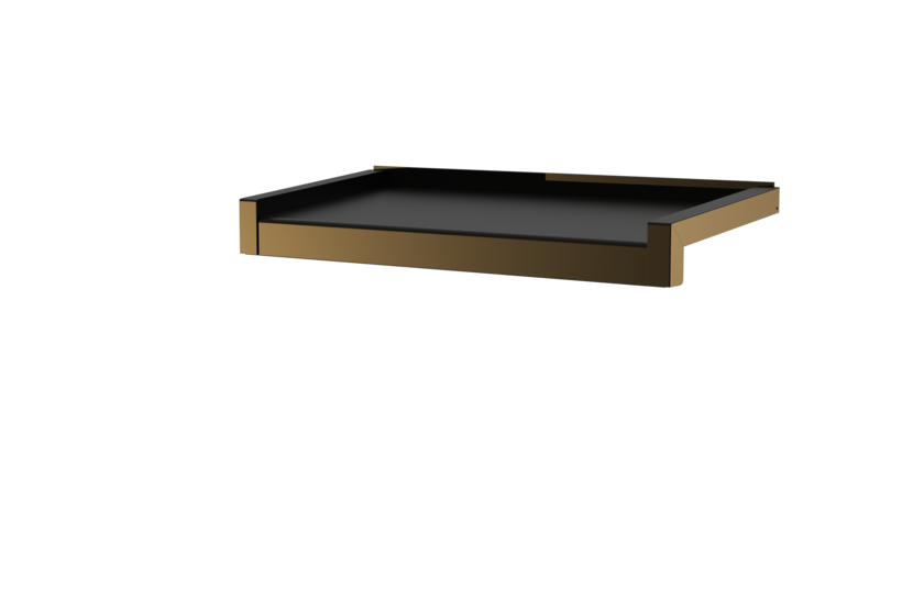 Window sill incl. sliding closure, color E6/C34, projection 225 mm