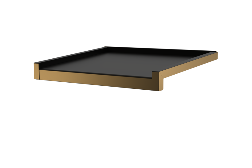 Window sill incl. sliding closure, color E6/C34, projection 400 mm