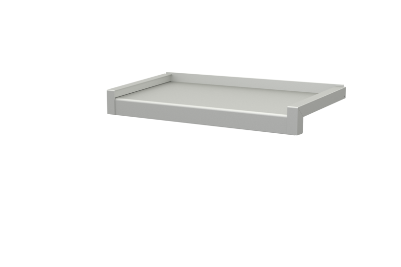 Fensterbank inkl. Gleitabschluss, Farbe EV1, Ausladung 225 mm