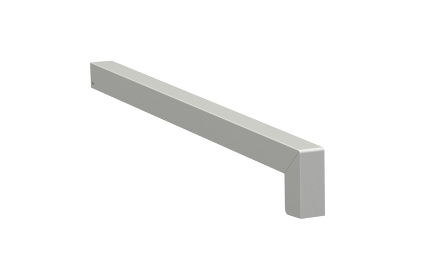 Gleitabschluss A 500 V, Farbe EV1, Ausladung 400 mm, Ausrichtung links, Ansicht aussen