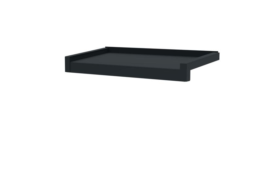 Window sill incl. sliding closure, color RAL 7016, projection 240 mm