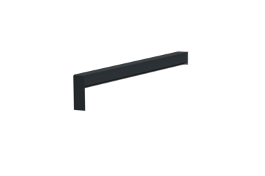 Gleitabschluss A 500 V, Farbe RAL 7016, Ausladung 280 mm, Ausrichtung links, Ansicht innen