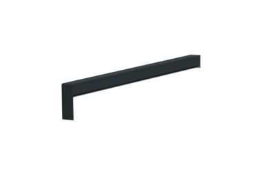 Gleitabschluss A 500 V, Farbe RAL 7016, Ausladung 340 mm, Ausrichtung links, Ansicht innen