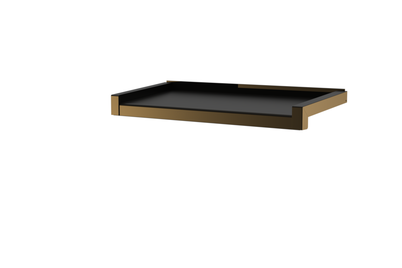Window sill, standard version, including sliding closure, surface E6/C34, projection 210 mm