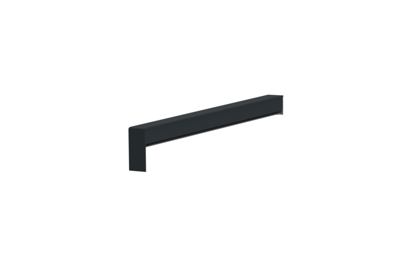 Sliding closure A 500 V/24, standard version, surface RAL 7016, alignment right, external view, projection 250 mm