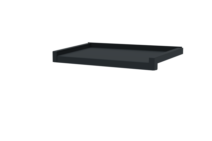 Window sill, standard version, including sliding closure, surface RAL 7016 projection 250 m