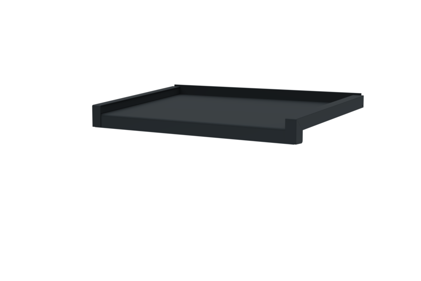 Window sill, standard version, including sliding closure, surface RAL 7016 projection 290 mm