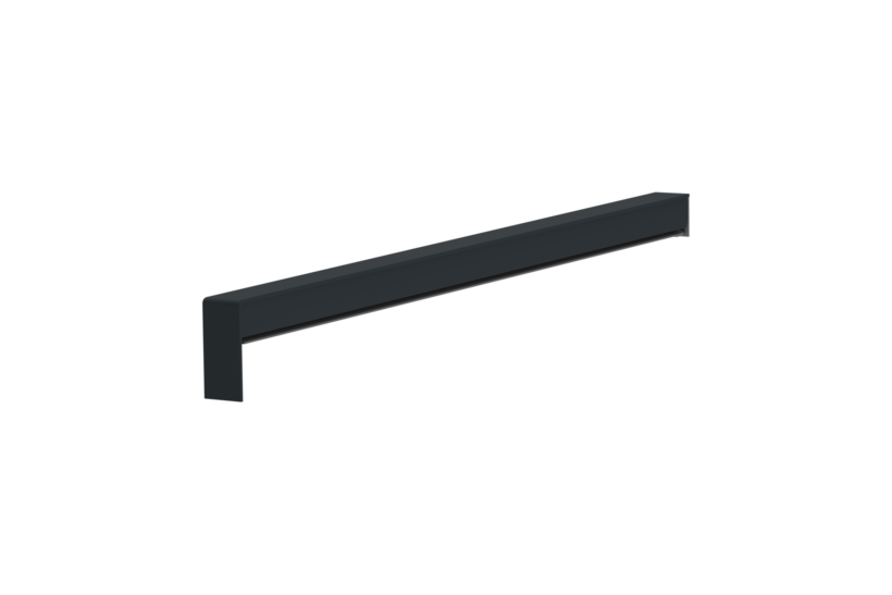 Sliding closure A 500 V/24, standard version, surface RAL 7016, alignment right, external view, projection 350 mm