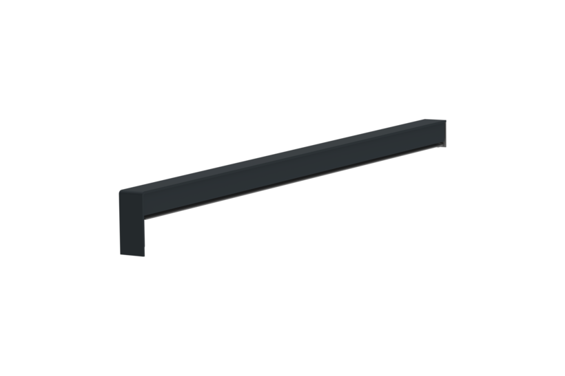 Sliding closure A 500 V/24, standard version, surface RAL 7016, alignment right, external view, projection 370 mm