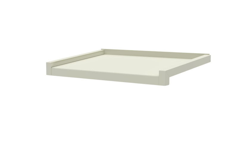 Window sill, standard version, including sliding closure, surface RAL 9016 projection 330 mm