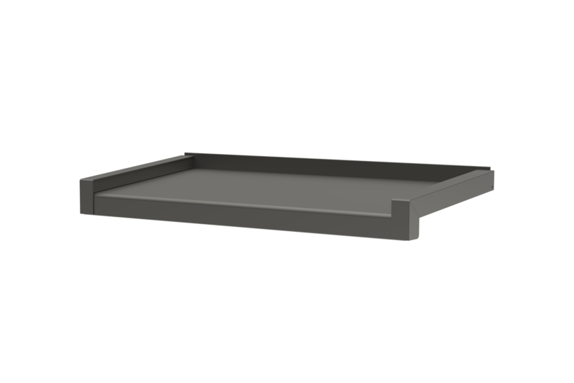 Produktbild Fensterbank Zubehör Gleitabschluss A 500 V/24 230 mm 30 mm Graualuminium HWF MATT Links