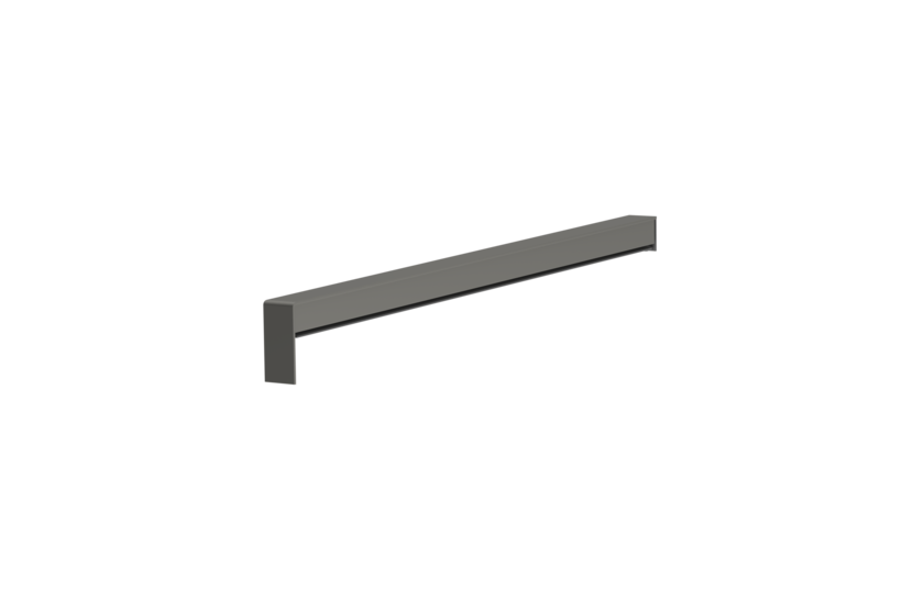 Produktbild Fensterbank Zubehör Gleitabschluss A 500 V/24 350 mm 30 mm Graualuminium HWF MATT Links