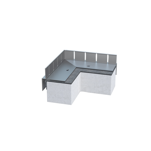 Kiesfangleiste KF 45, Alu blank