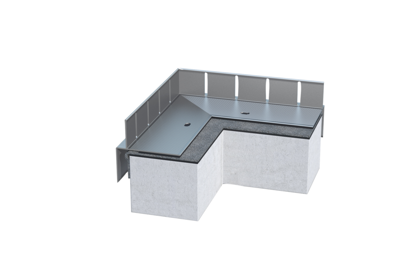 Kiesfangleiste KF 45, Alu blank