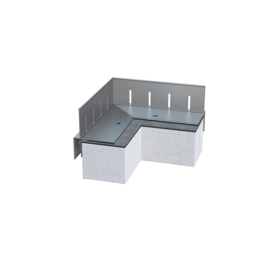 Kiesfangleiste KF 70, Alu blank