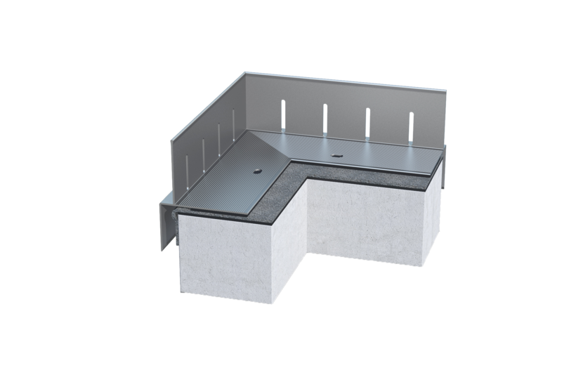 Kiesfangleiste KF 70, Alu blank