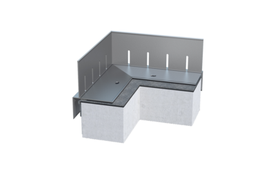 Kiesfangleiste KF 90, Alu blank