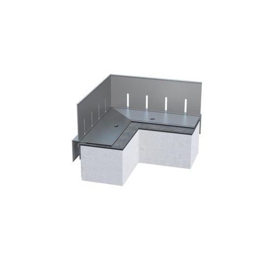 Kiesfangleiste KF 90, Alu blank