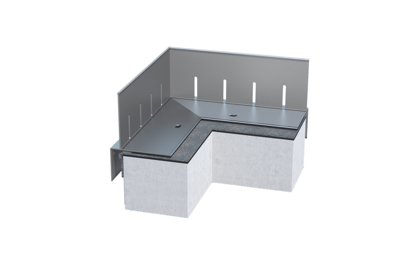 Kiesfangleiste KF 90, Alu blank