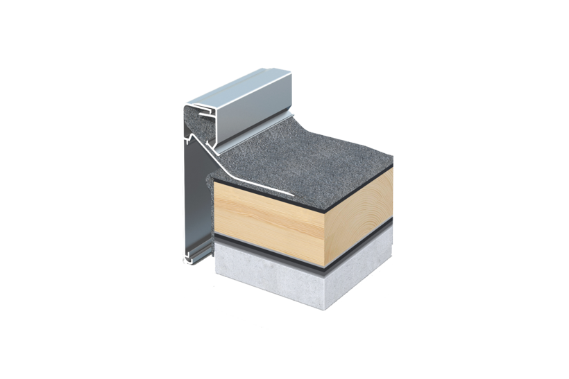 Flachdachabschluss Ortangsverkleidung OV 05, Alu blank