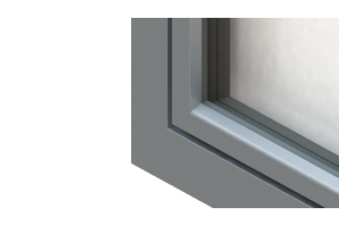 holz-alu-fenster systemelement triangel flaechenbuendig schraeg