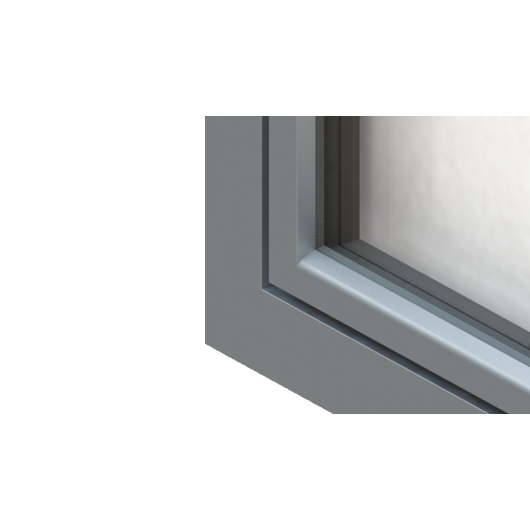 holz-alu-fenster systemelement triangel flaechenbuendig schraeg