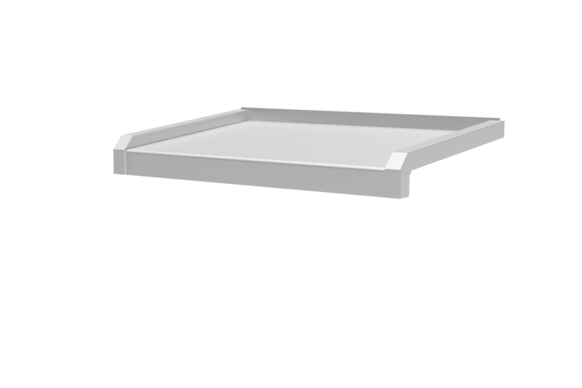 Window sill, standard version, including window sill end A600 GS/24, surface aluminum blank projection 320 mm