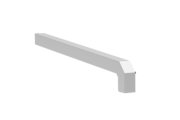Window sill trim A 600 GS/24, standard version, surface finish bright aluminum, alignment left, view from outside, projection 400 mm