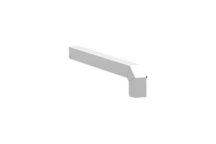 Window sill trim A 600 GS/24, Softline Plus variant, surface E6/EV1, left-hand alignment, external view, projection 280 mm