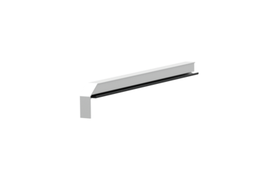 Window sill trim A 600 GS/24, Softline Plus variant, surface E6/EV1, left-hand alignment, internal view, projection 300 mm