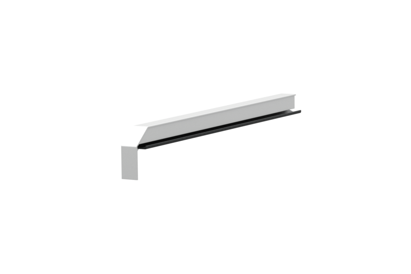 Window sill trim A 600 GS/24, Softline Plus variant, surface E6/EV1, left-hand alignment, internal view, projection 300 mm