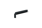Fensterbankabschluss A 600 GS/24, Variante Softline Plus, Oberfläche RAL 7016, Ausrichtung links, Ansicht innen, Ausladung 210 mm