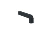 Fensterbankabschluss A 600 GS/24, Variante Softline Plus, Oberfläche RAL 7016, Ausrichtung links, Ansicht aussen, Ausladung 210 mm