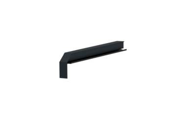 Window sill trim A 600 GS/24, Softline Plus variant, surface RAL 7016, alignment left, view inside, projection 225 mm