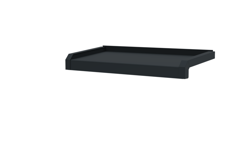 Window sill, Softline Plus variant, including window sill finish A600 GS/24, surface RAL 7016 projection 225 mm