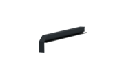 Window sill trim A 600 GS/24, Softline Plus variant, surface RAL 7016, left-hand alignment, internal view, projection 240 mm