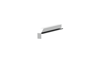 Window sill trim A600GS/24, standard variant, surface E6/EV1, left-hand alignment, internal view, projection 170 mm
